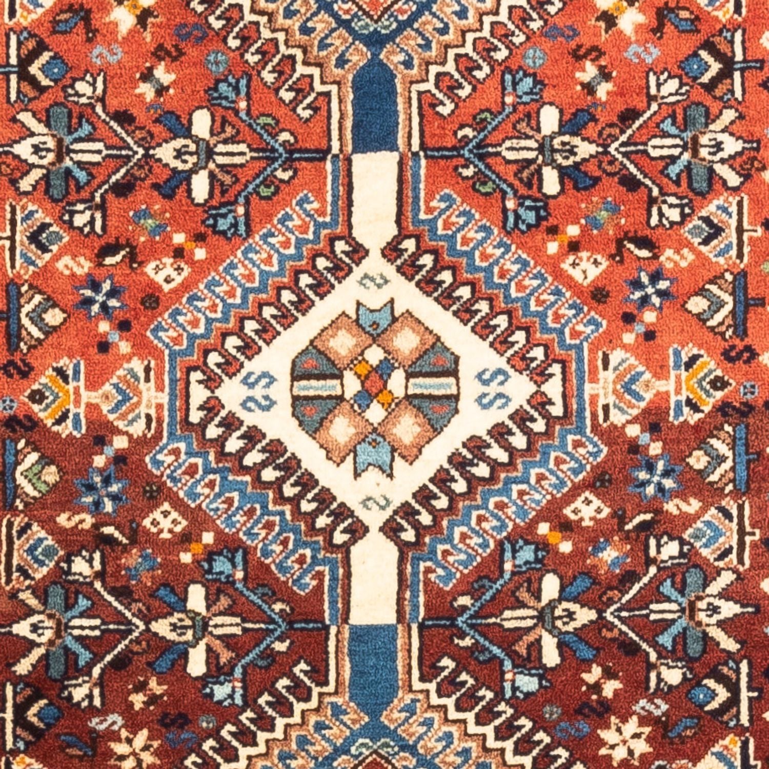 Perserteppich - Nomadic - 130 x 85 cm - rot