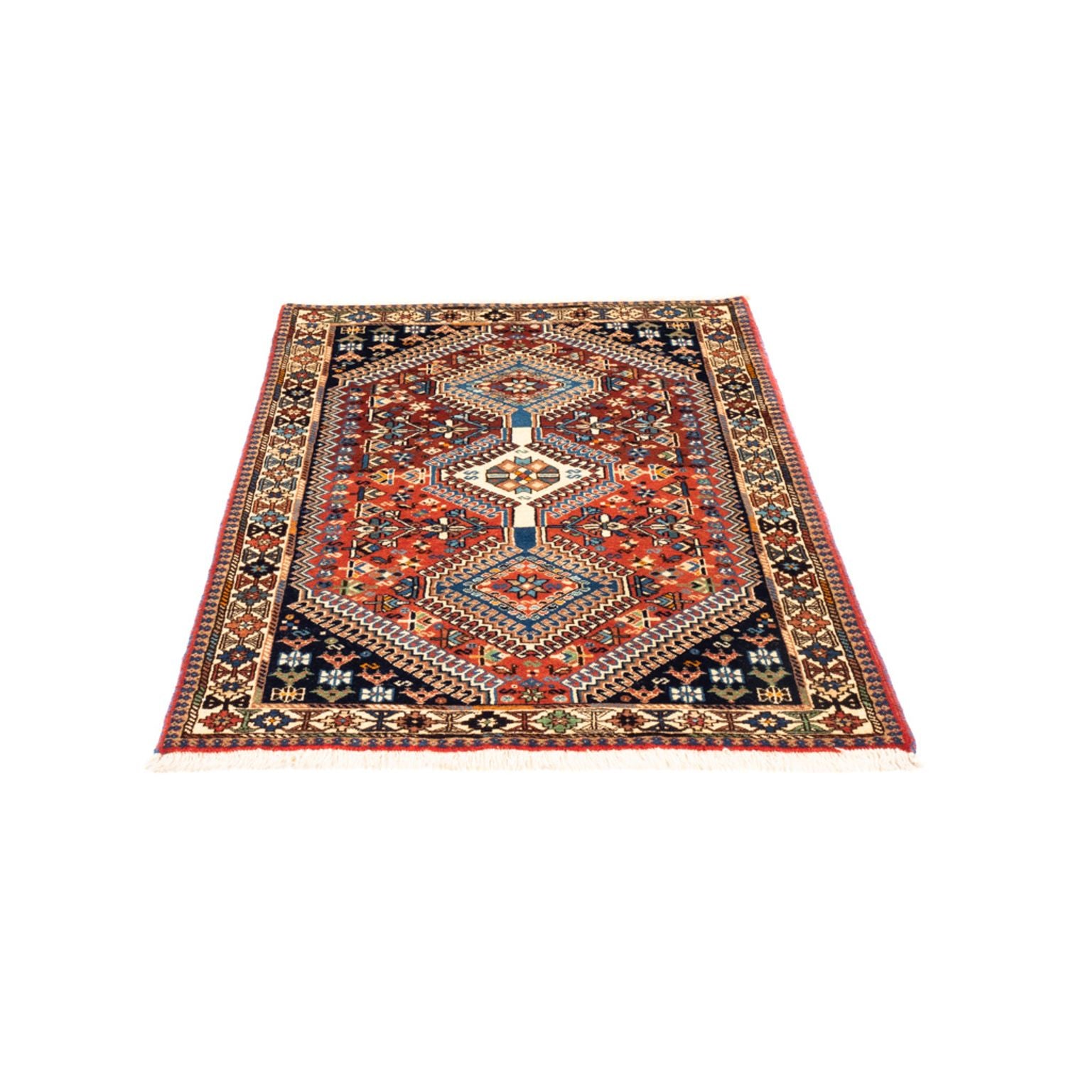 Perserteppich - Nomadic - 130 x 85 cm - rot