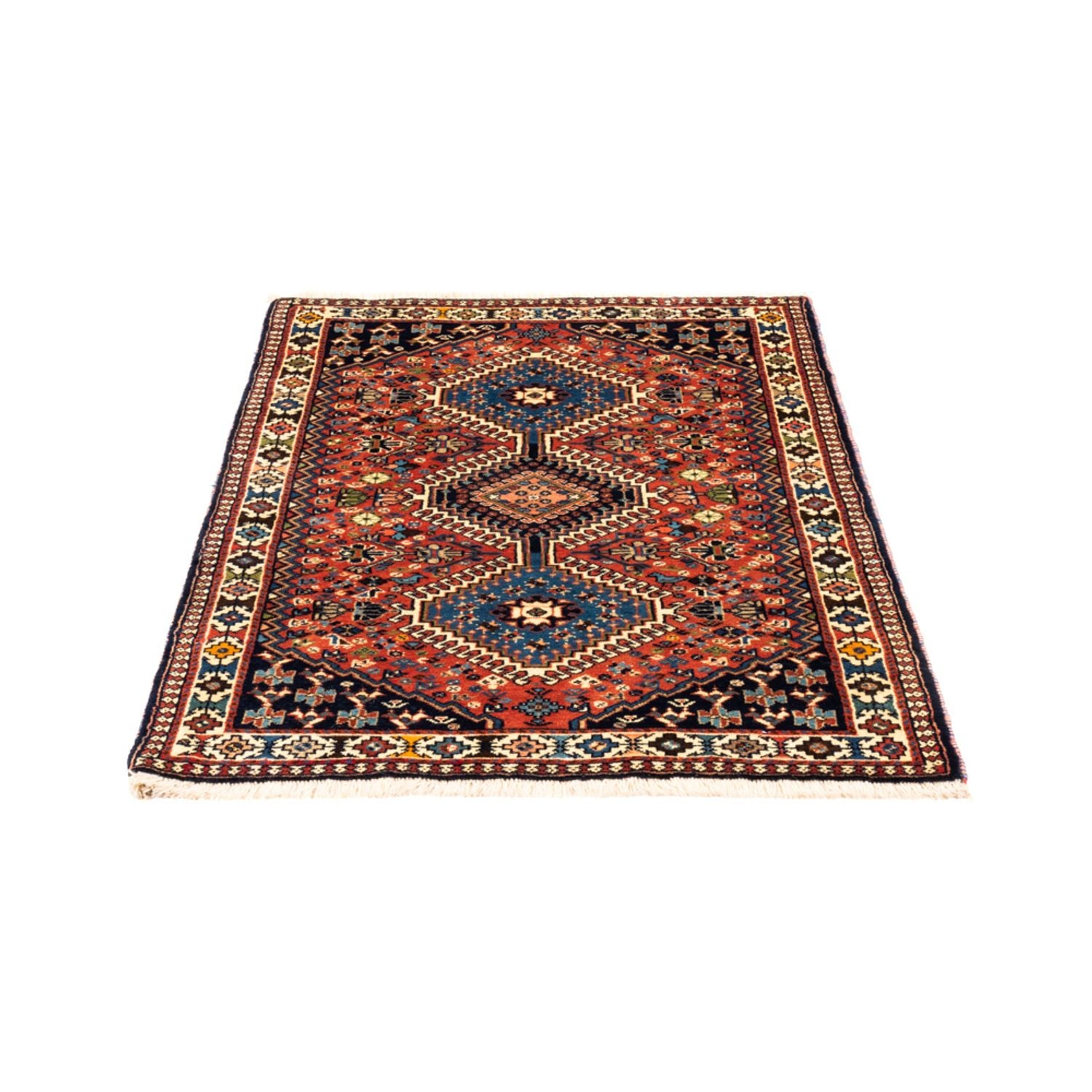 Tapis persan - Nomadic - 123 x 80 cm - rouge