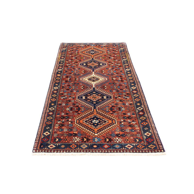 Tapis de couloir Tapis persan - Nomadic - 220 x 80 cm - rouge