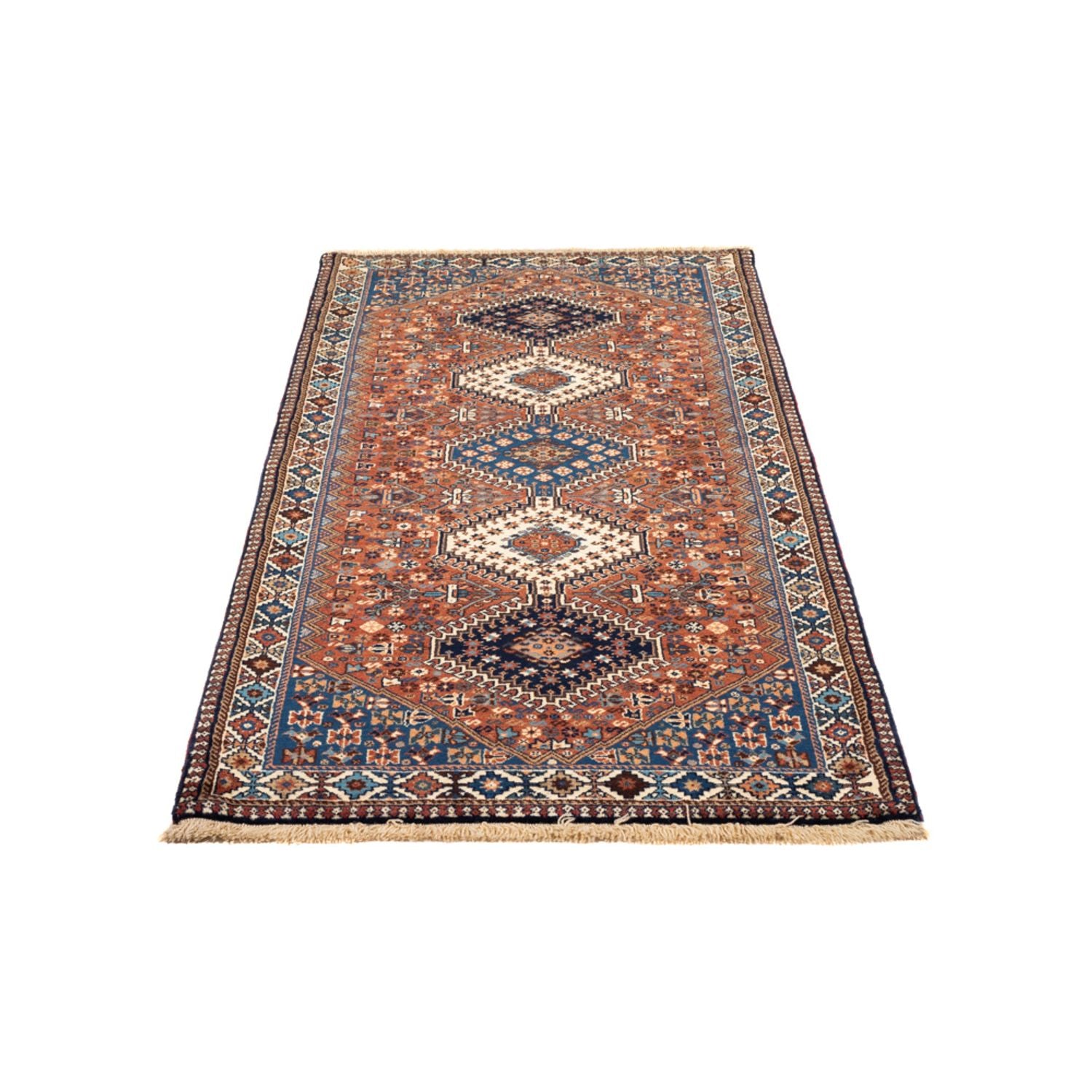 Tapis de couloir Tapis persan - Nomadic - 203 x 83 cm - rouge
