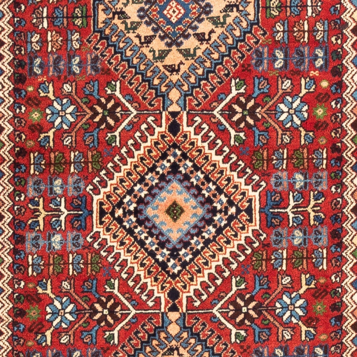 Tapis de couloir Tapis persan - Nomadic - 196 x 80 cm - rouge