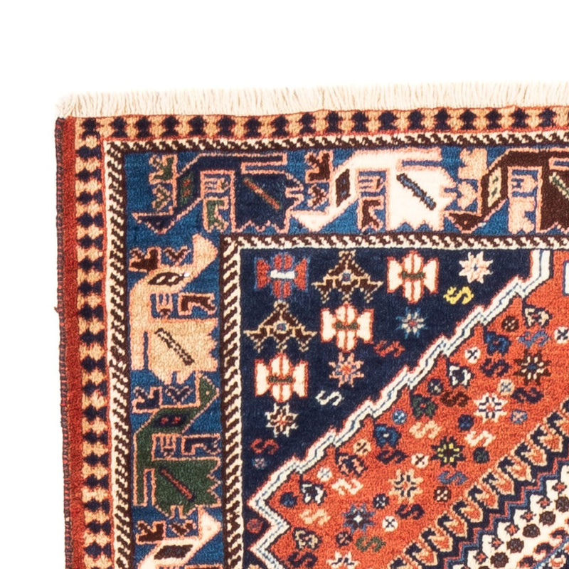 Tapis de couloir Tapis persan - Nomadic - 210 x 80 cm - rouge