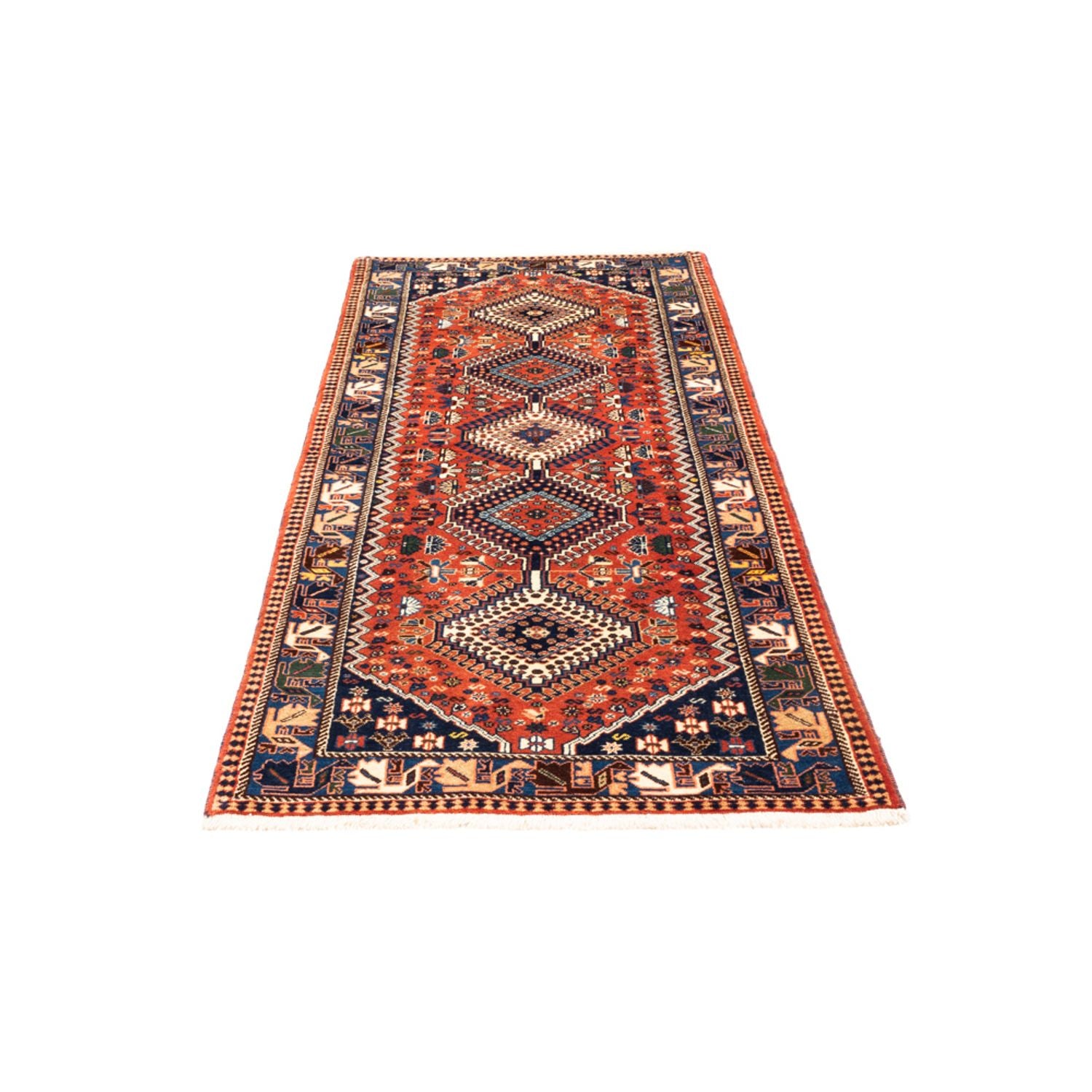 Tapis de couloir Tapis persan - Nomadic - 210 x 80 cm - rouge