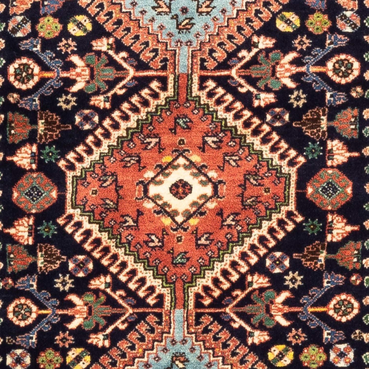 Tapis de couloir Tapis persan - Nomadic - 200 x 83 cm - bleu foncé