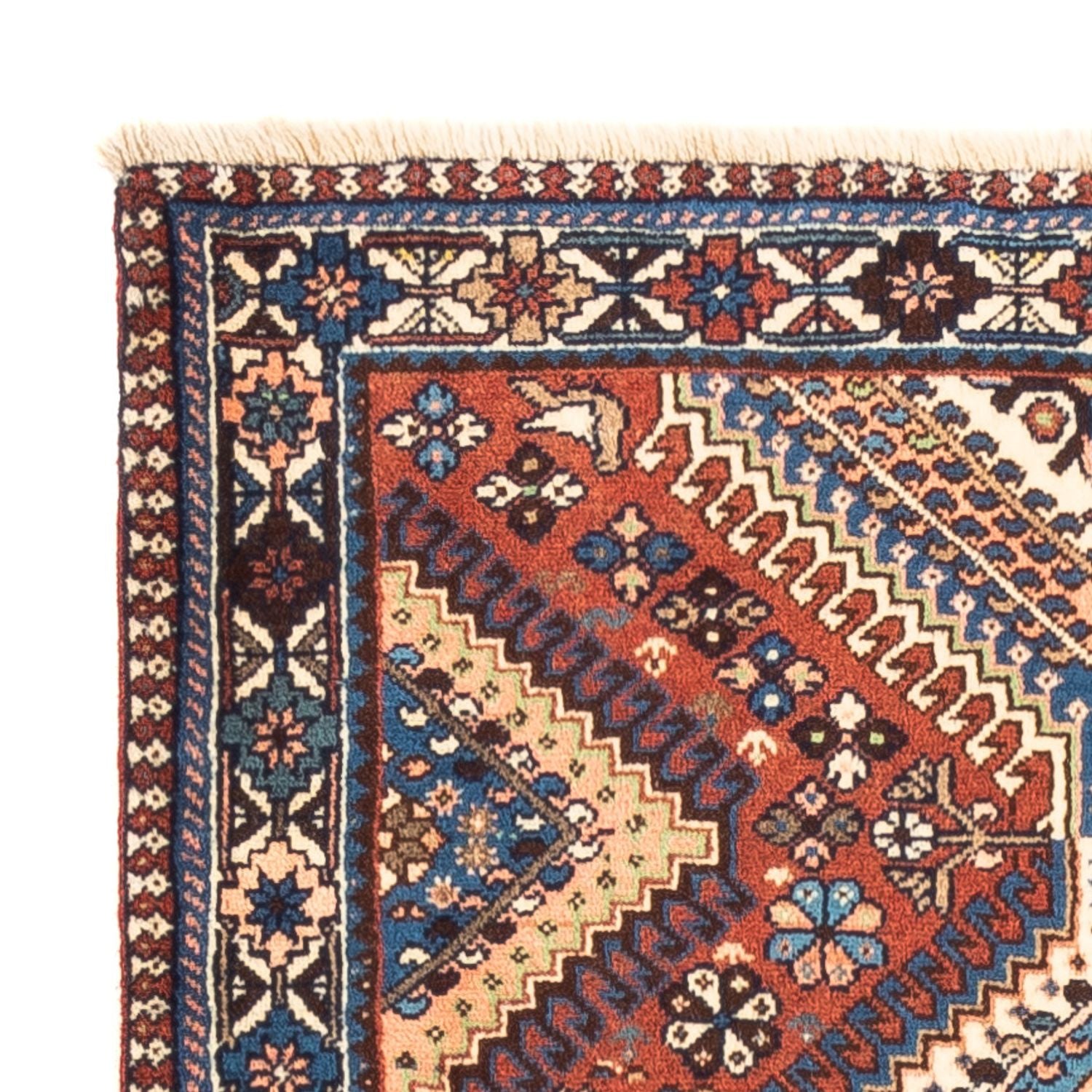 Tapis de couloir Tapis persan - Nomadic - 194 x 80 cm - rouge