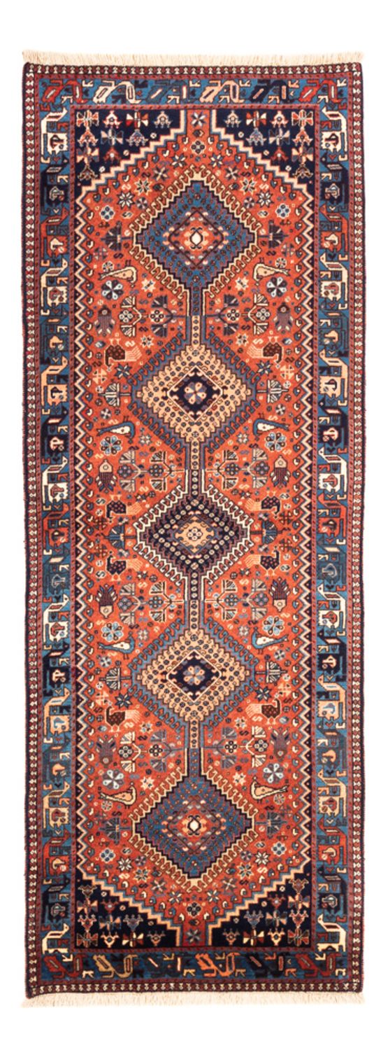 Tapis de couloir Tapis persan - Nomadic - 208 x 80 cm - rouge