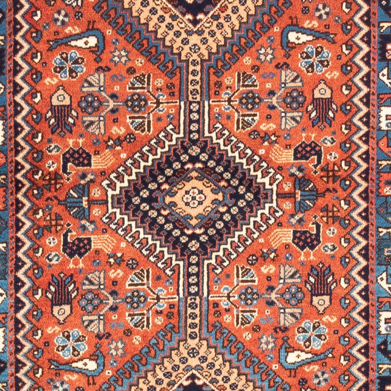 Tapis de couloir Tapis persan - Nomadic - 208 x 80 cm - rouge