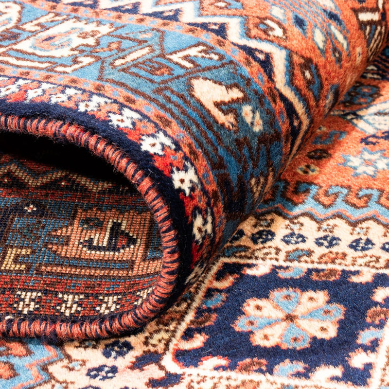 Tapis de couloir Tapis persan - Nomadic - 208 x 80 cm - rouge