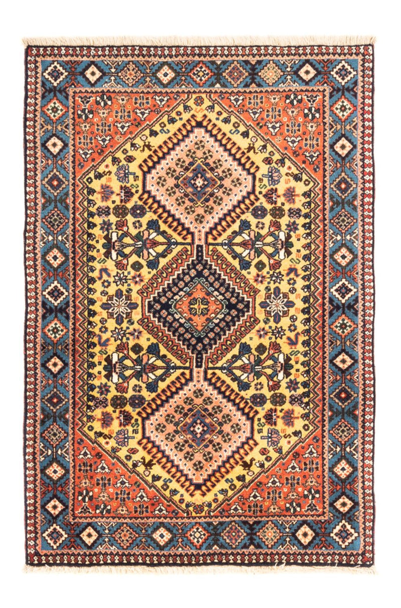 Tapis persan - Nomadic - 123 x 83 cm - jaune