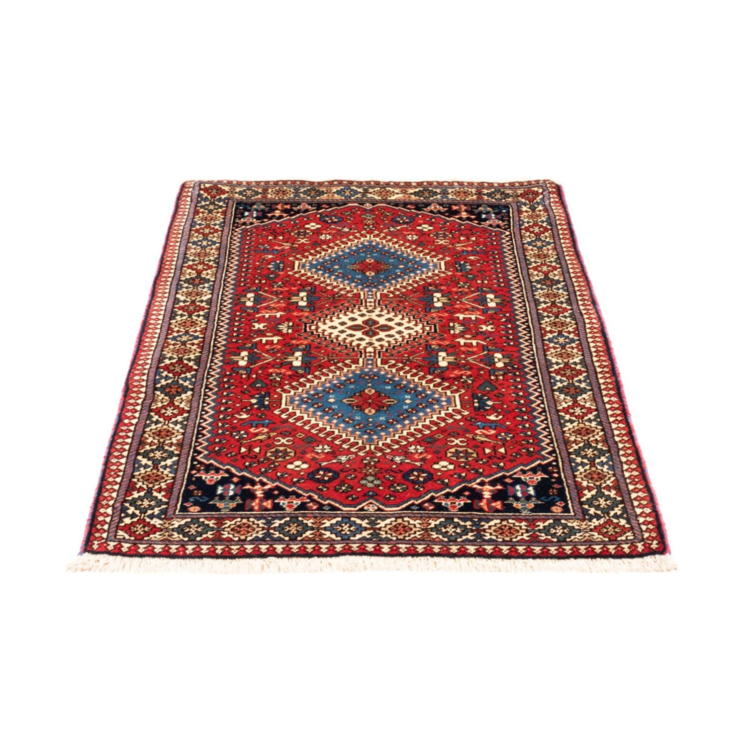 Tapis persan - Nomadic - 132 x 83 cm - rouge