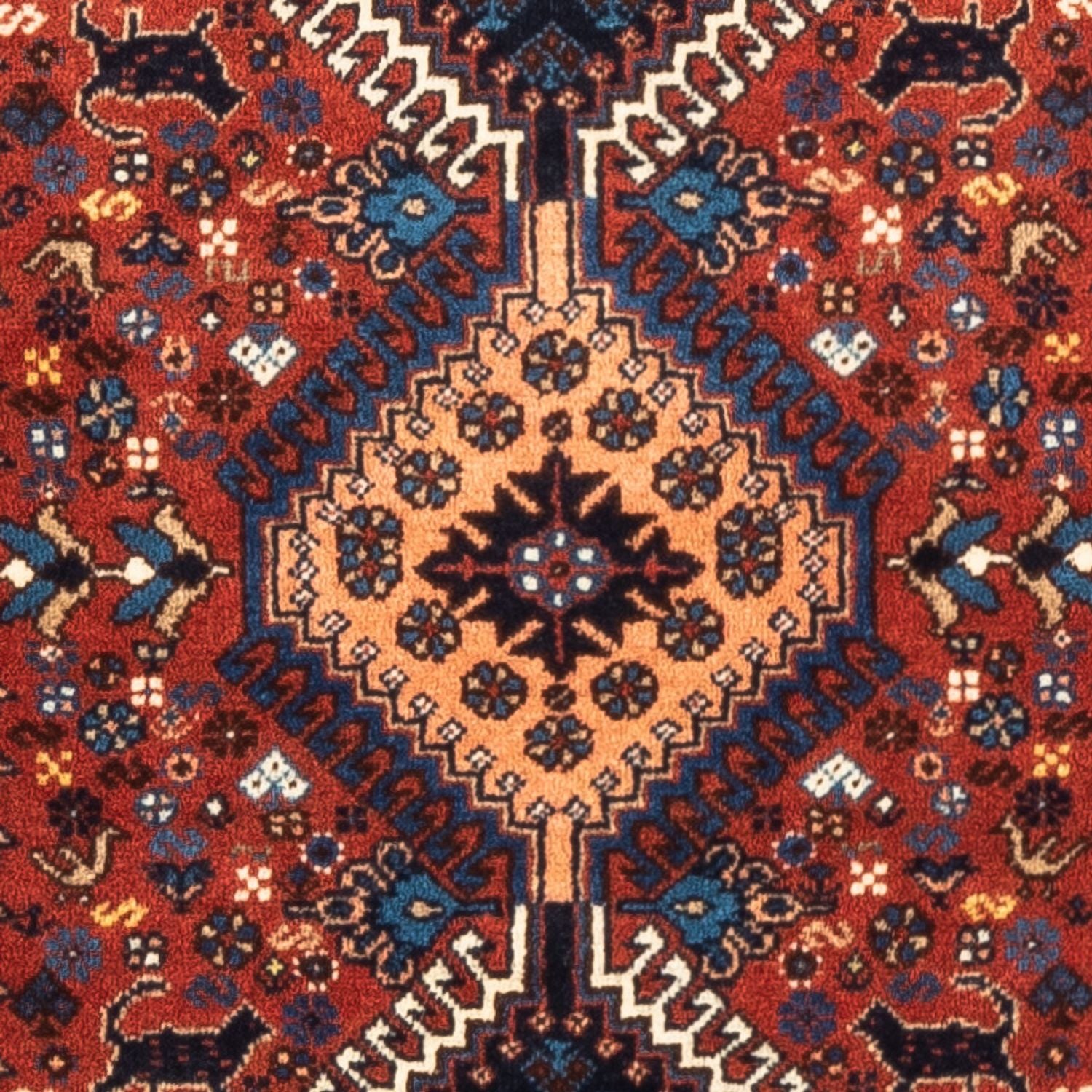 Tapis persan - Nomadic - 130 x 80 cm - rouge