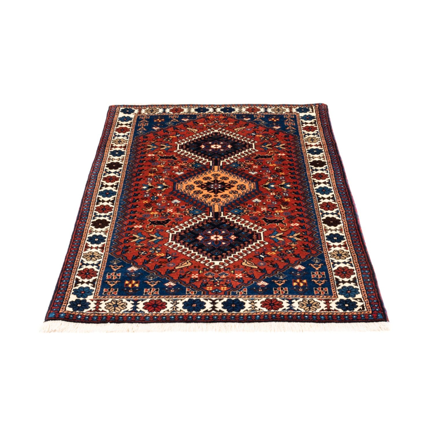 Tapis persan - Nomadic - 130 x 80 cm - rouge