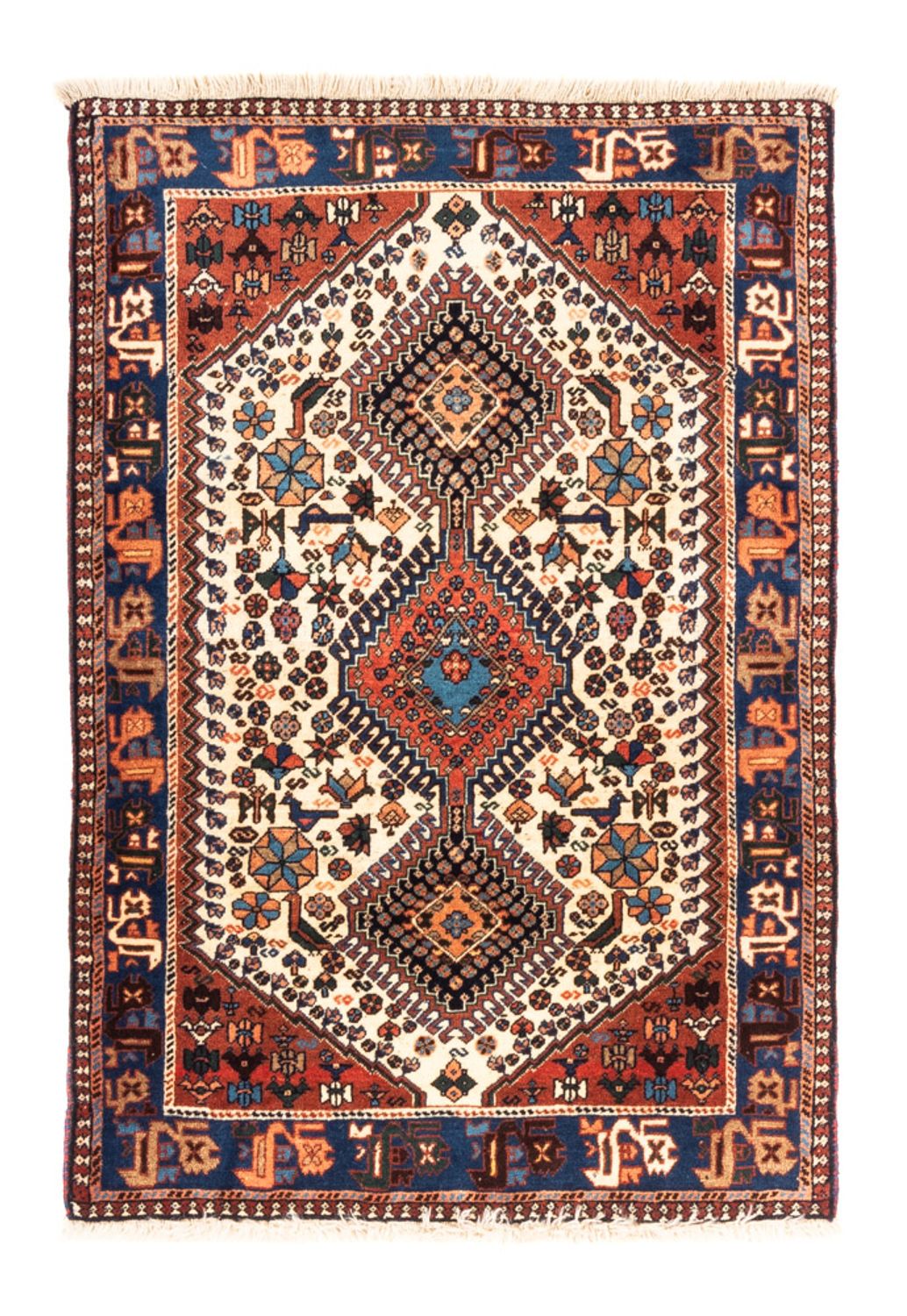 Perserteppich - Nomadic - 123 x 86 cm - creme