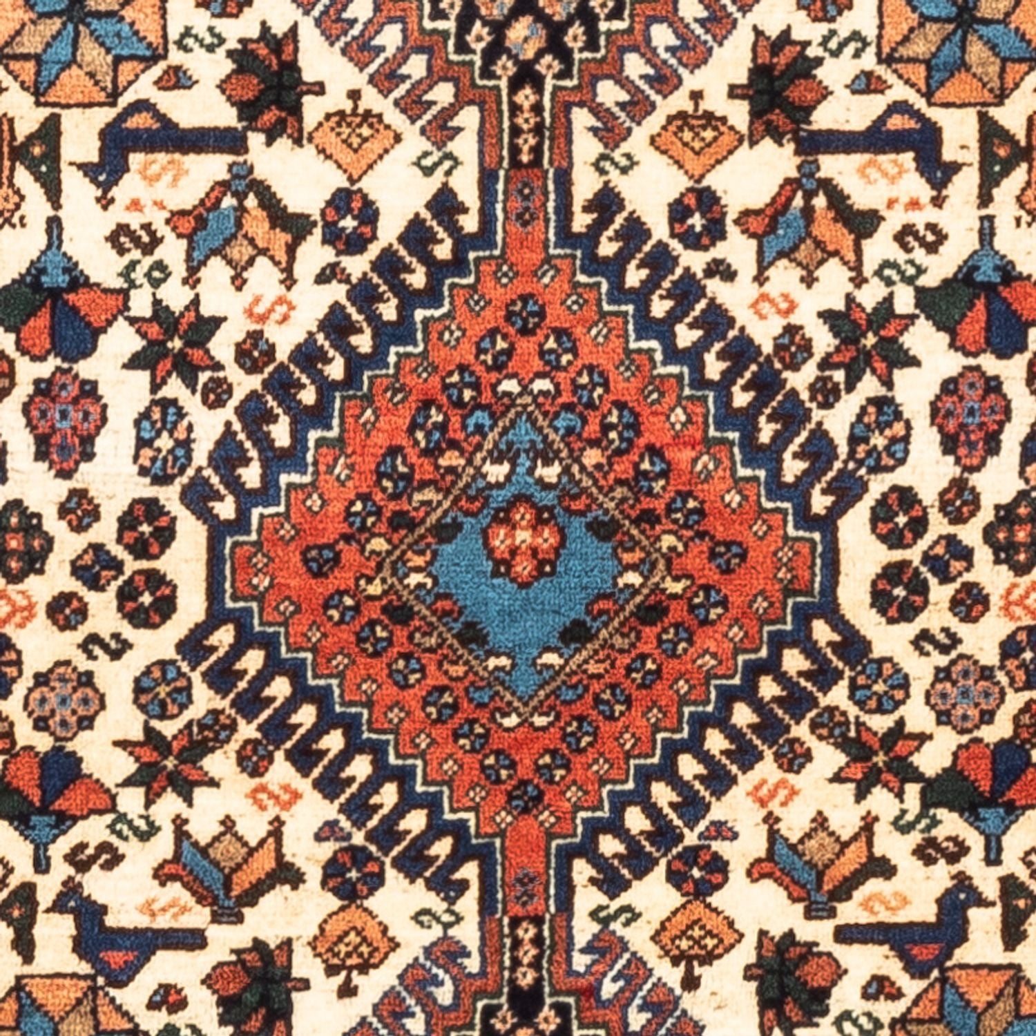 Perserteppich - Nomadic - 123 x 86 cm - creme