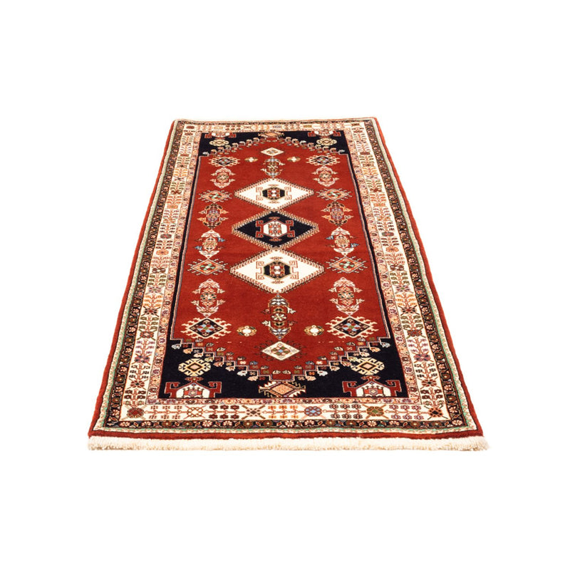 Tapis de couloir Tapis persan - Nomadic - 208 x 84 cm - rouge