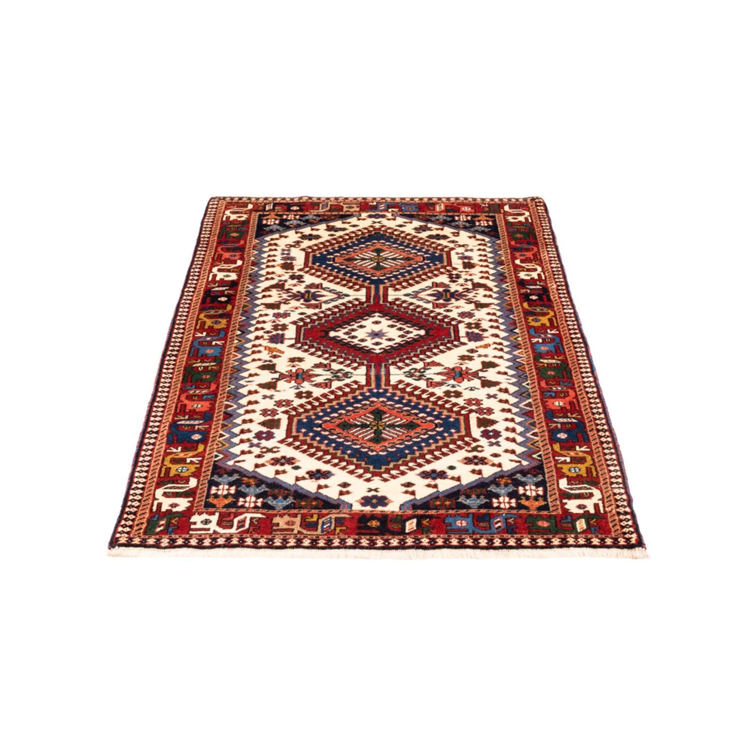 Tapis persan - Nomadic - 135 x 80 cm - crème