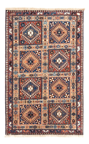 Perserteppich - Nomadic - 132 x 82 cm - mehrfarbig