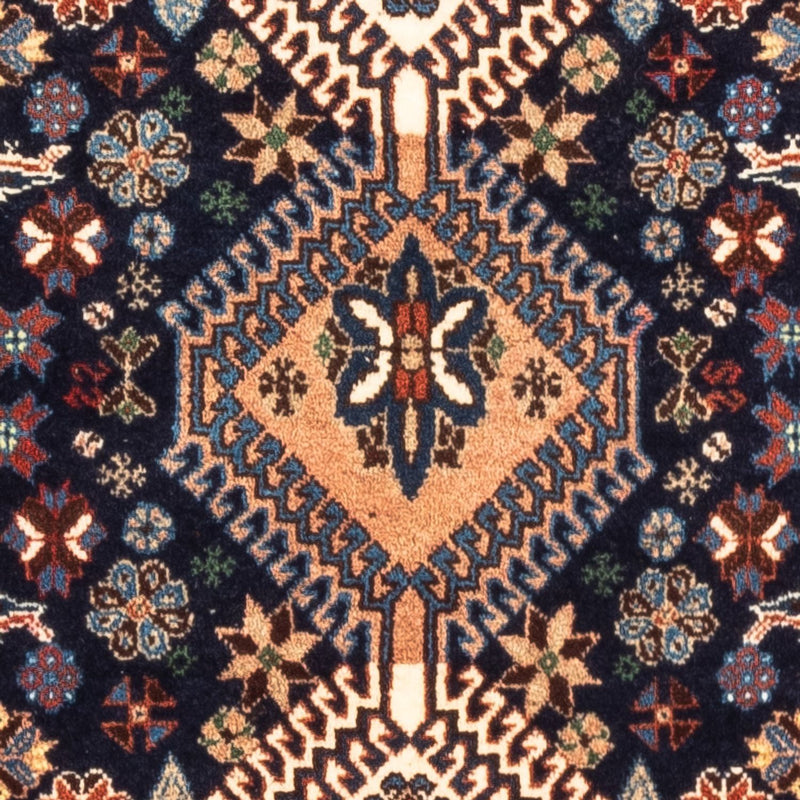 Tapis persan - Nomadic - 132 x 80 cm - bleu foncé