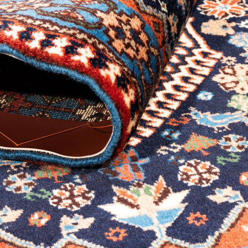 Tapis persan - Nomadic - 132 x 80 cm - bleu foncé