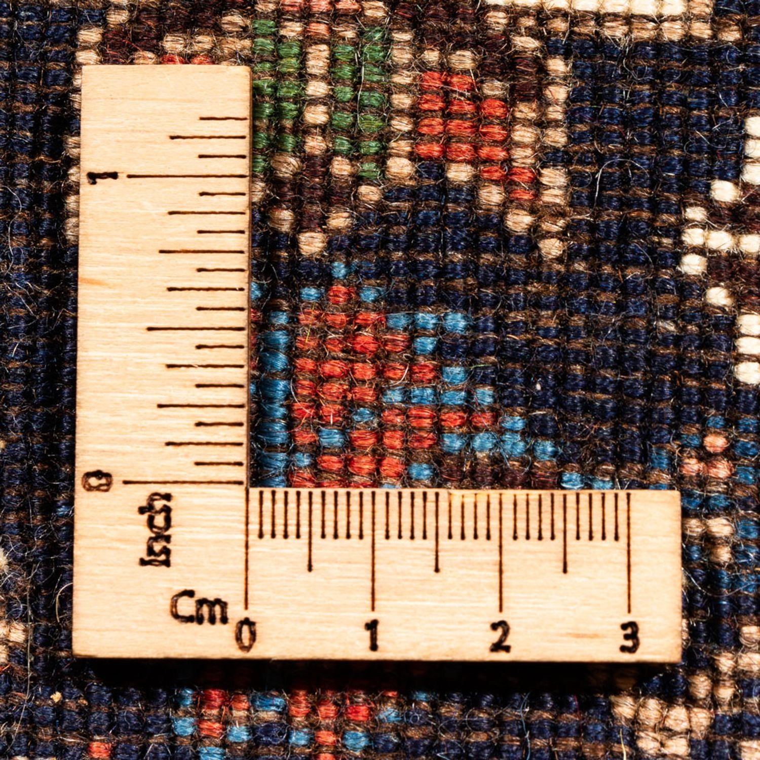 Tapis persan - Nomadic - 132 x 80 cm - bleu foncé