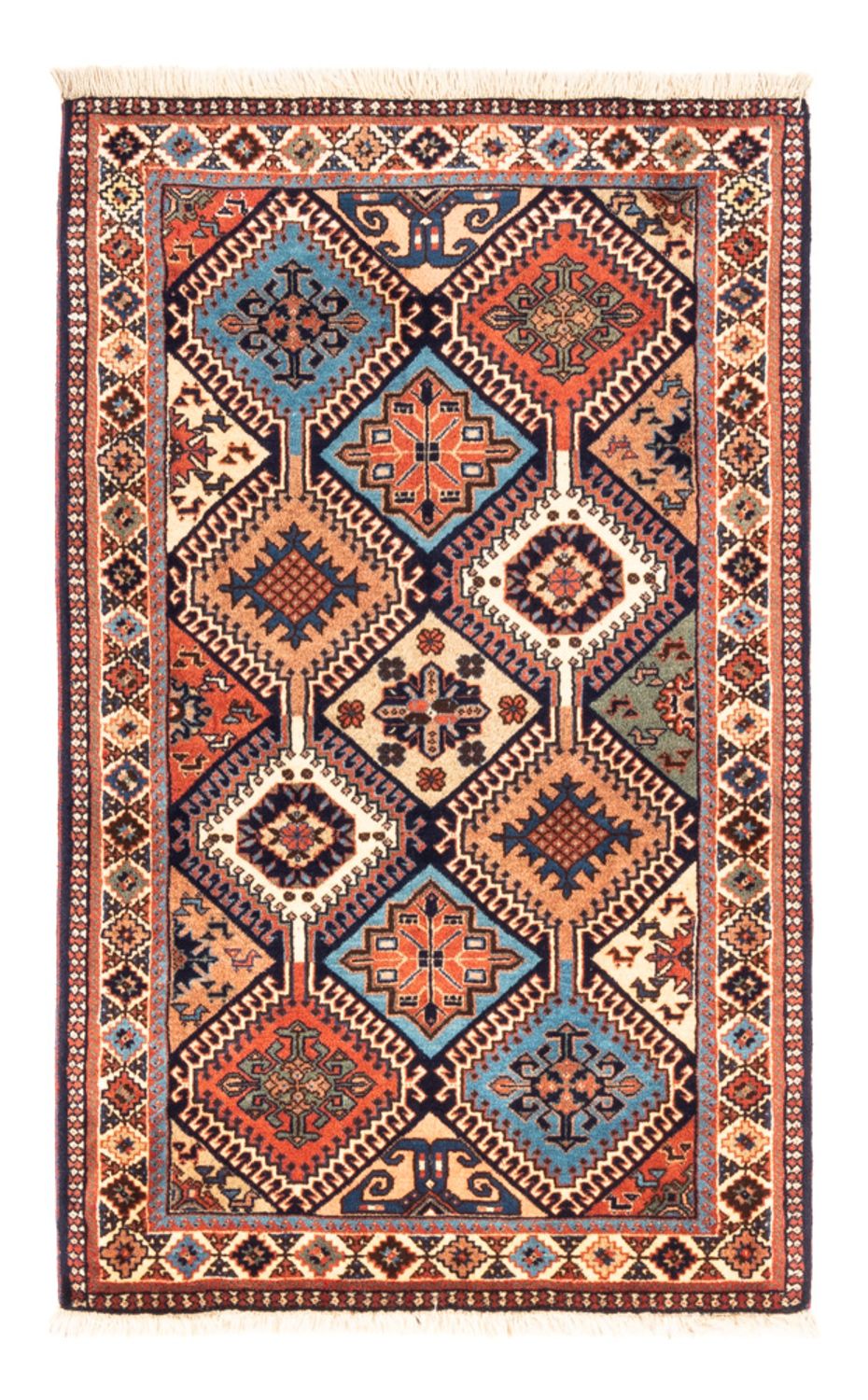 Tapis persan - Nomadic - 126 x 80 cm - multicolore