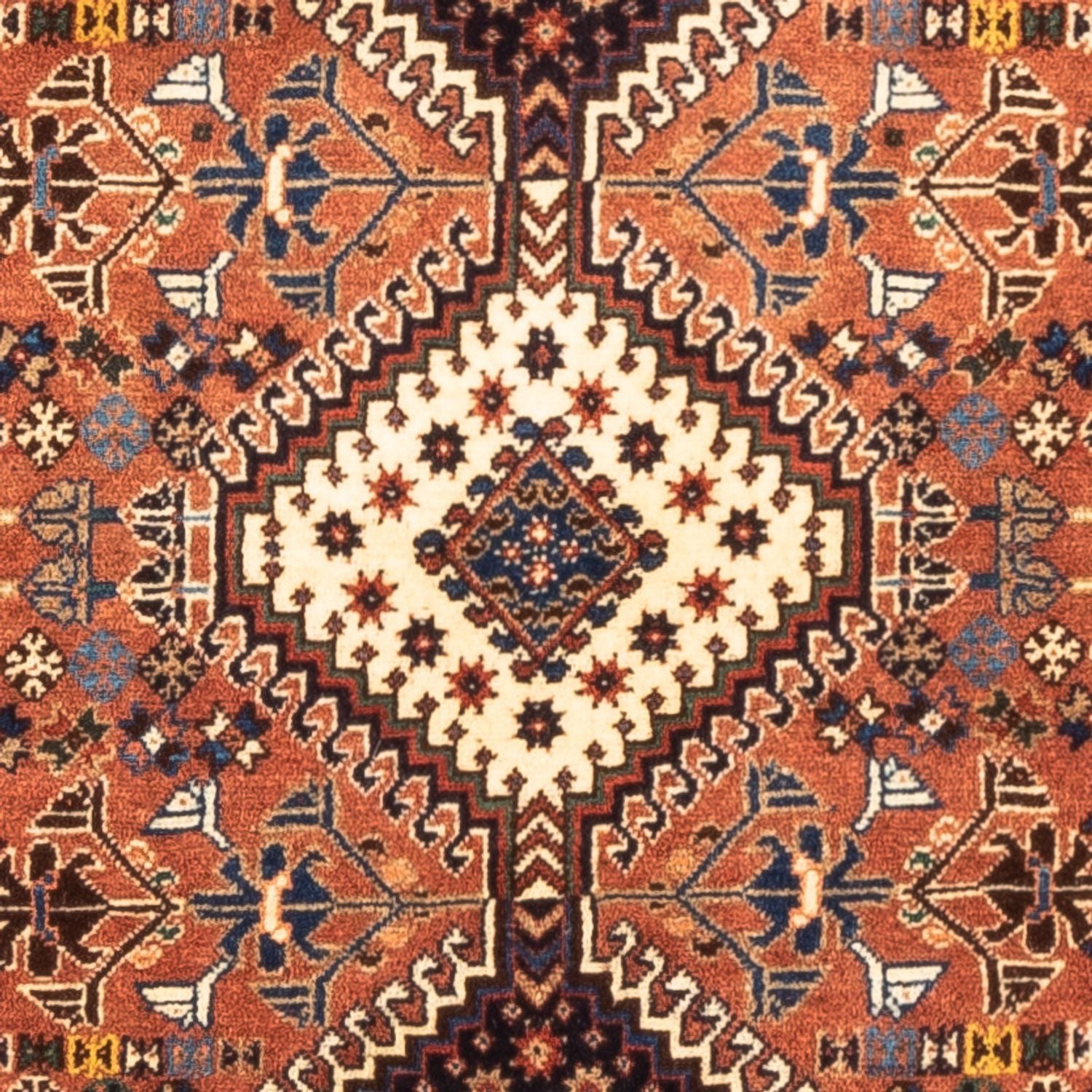 Tapis persan - Nomadic - 127 x 84 cm - rouge