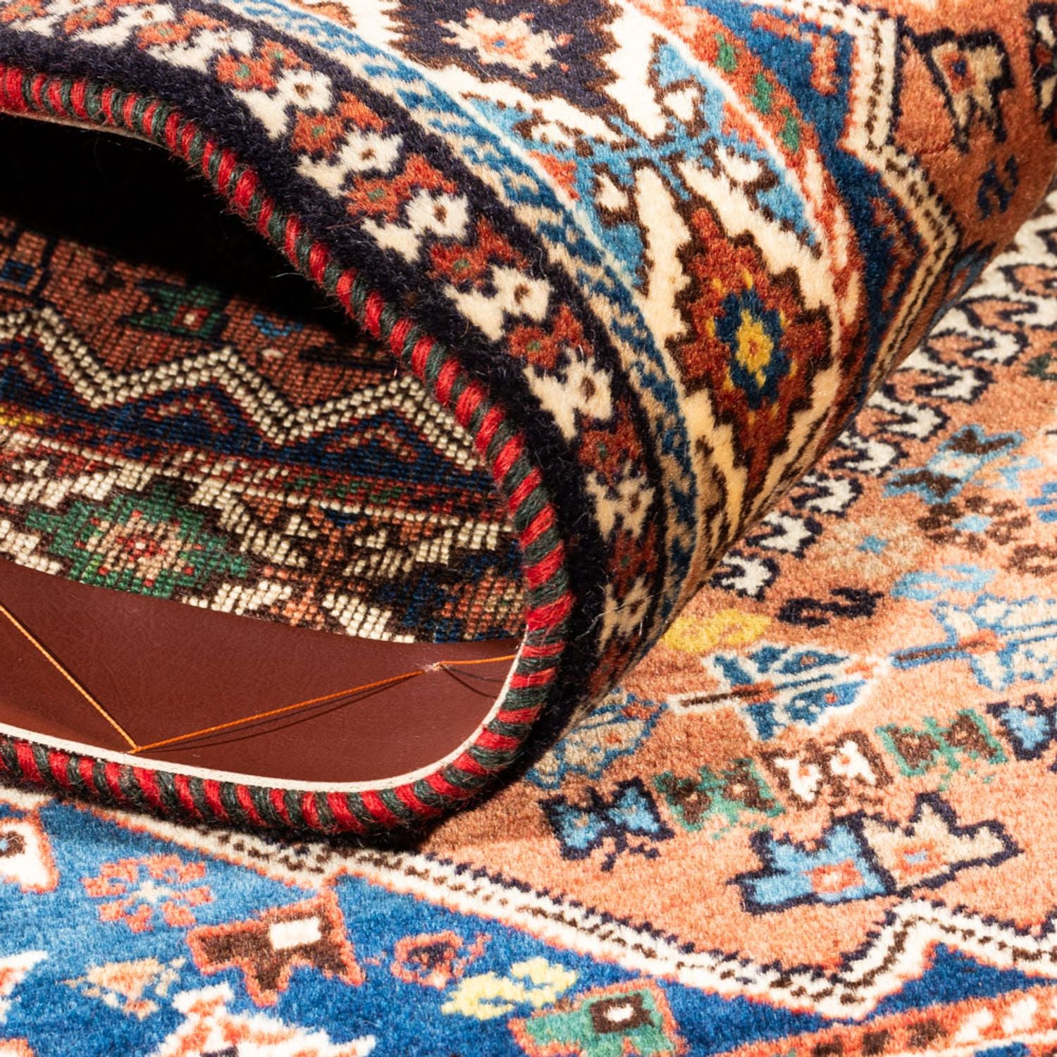 Tapis persan - Nomadic - 127 x 84 cm - rouge