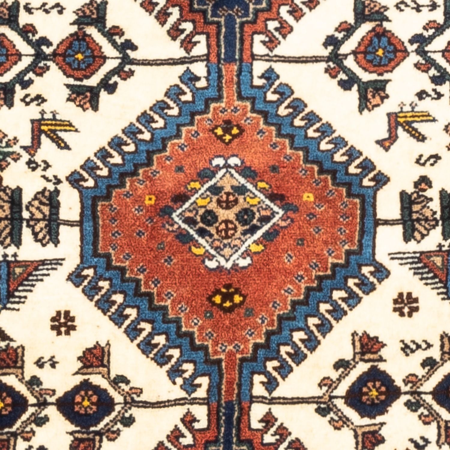 Tapis persan - Nomadic - 130 x 80 cm - crème