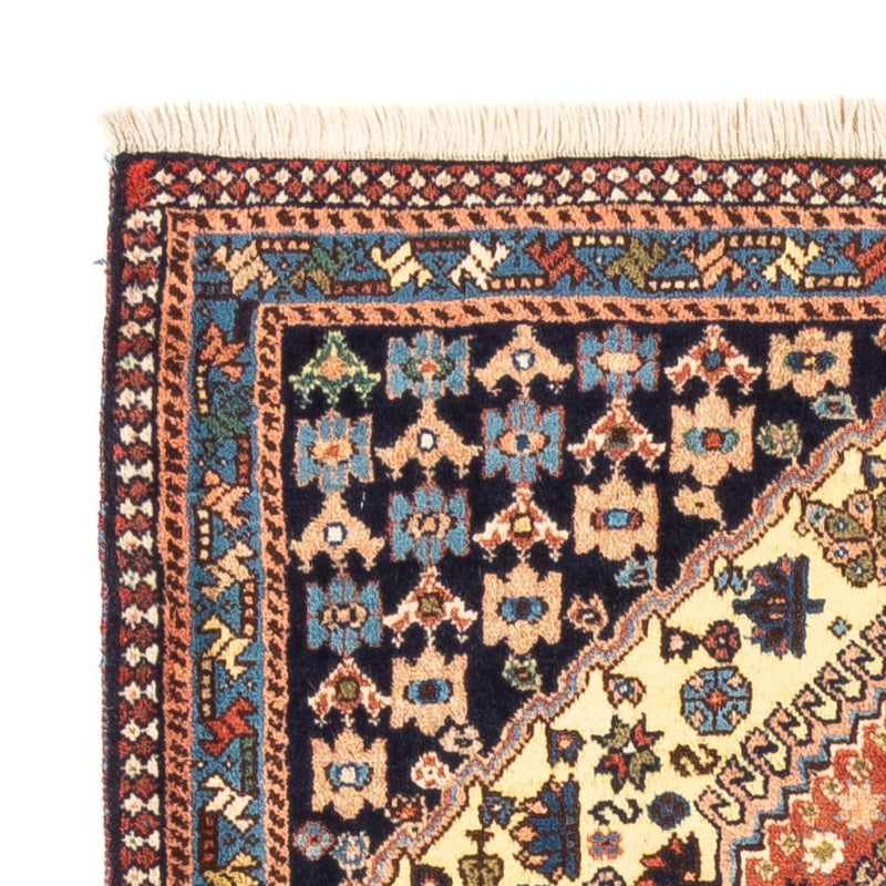 Tapis persan - Nomadic - 130 x 85 cm - jaune