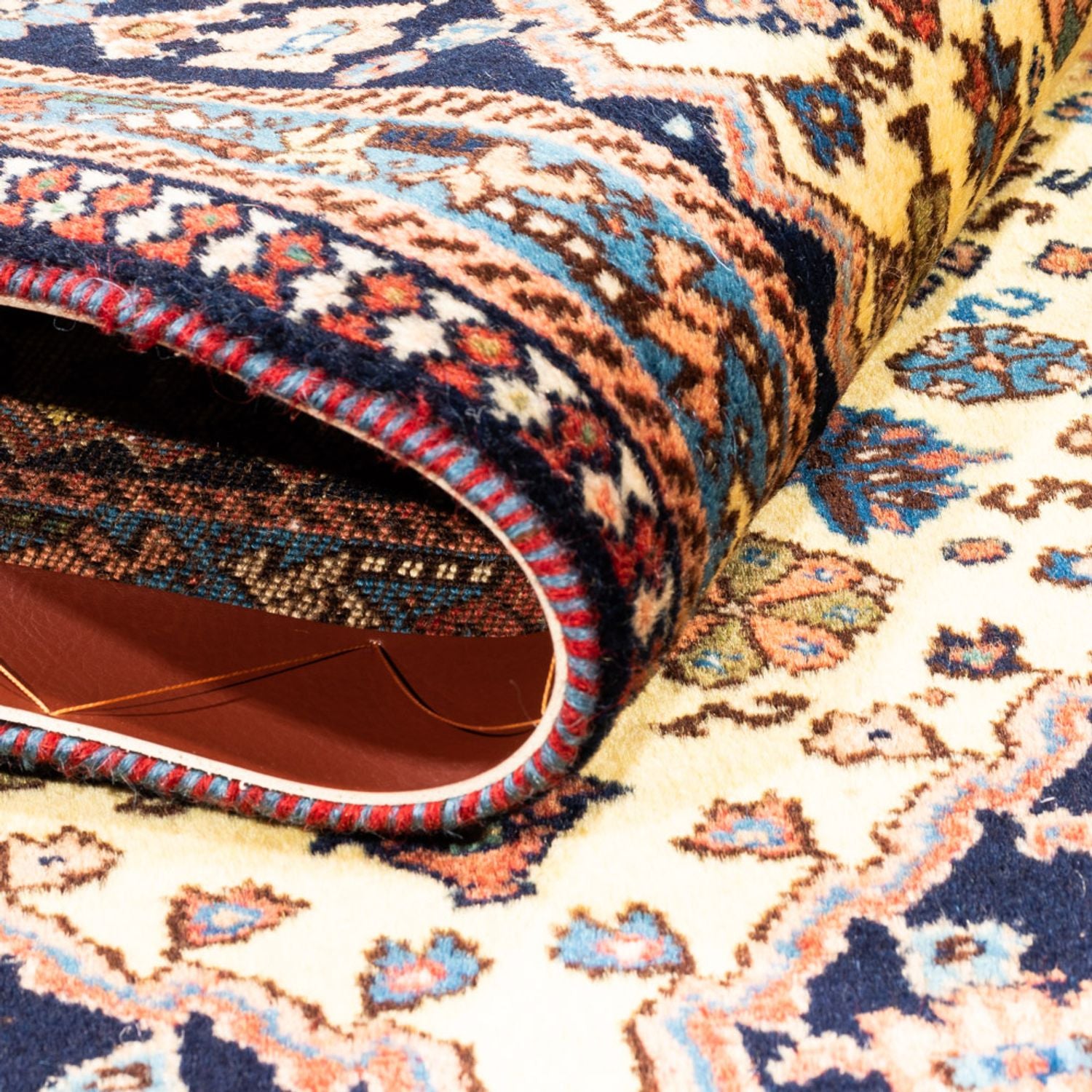 Tapis persan - Nomadic - 130 x 85 cm - jaune