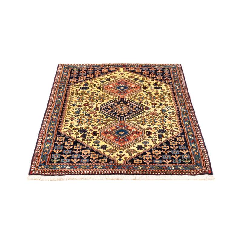 Tapis persan - Nomadic - 130 x 85 cm - jaune