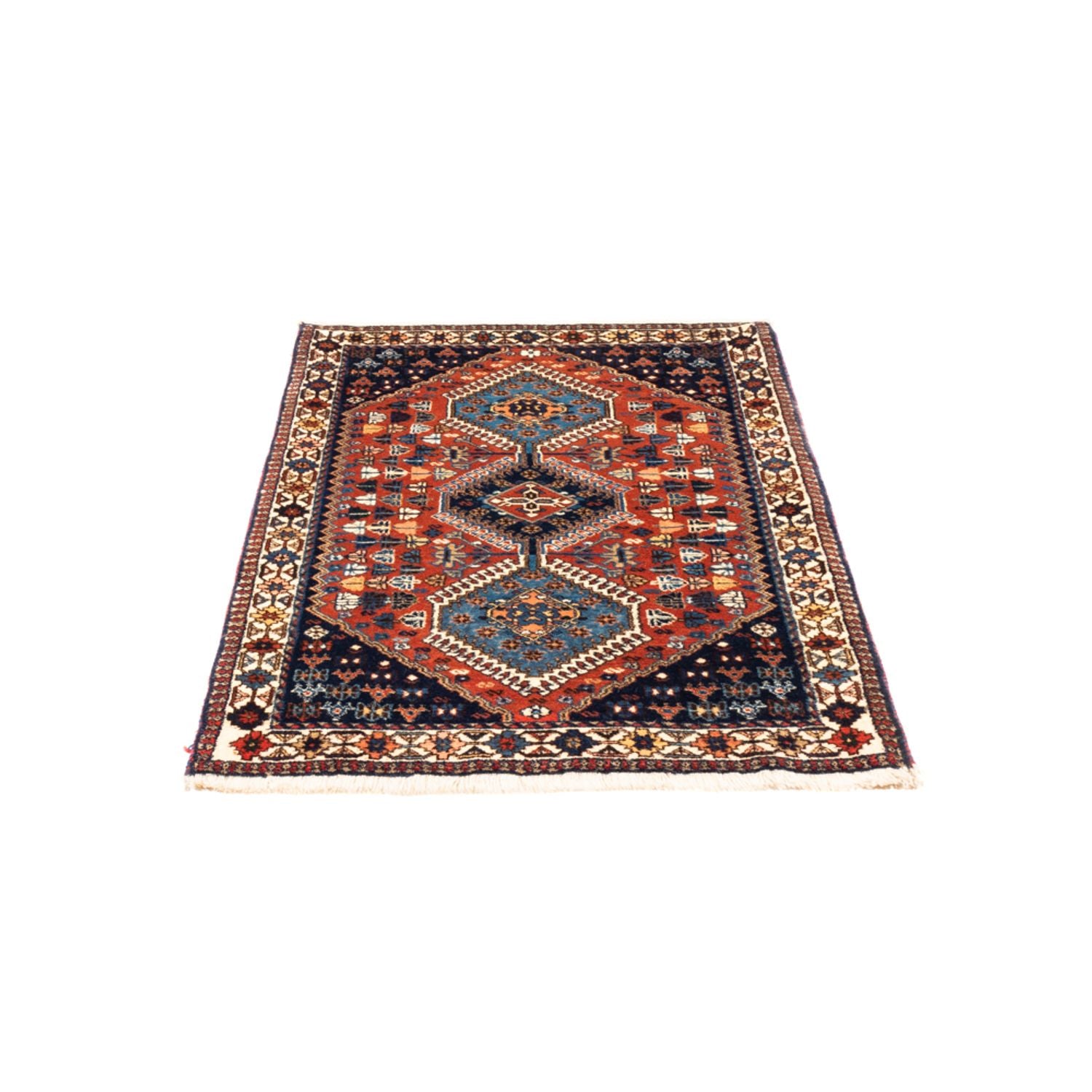 Tapis persan - Nomadic - 130 x 83 cm - rouge