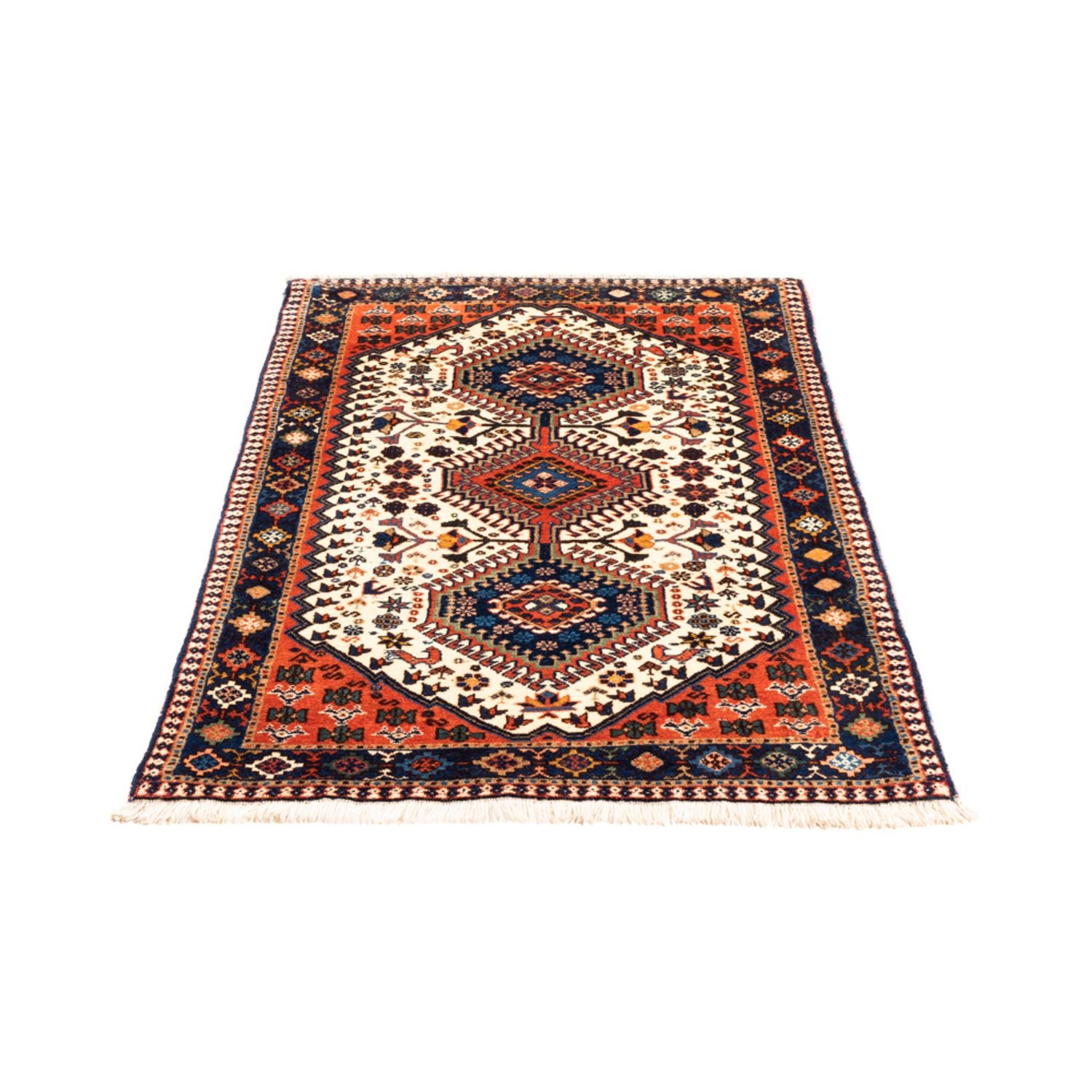 Tapis persan - Nomadic - 136 x 80 cm - crème