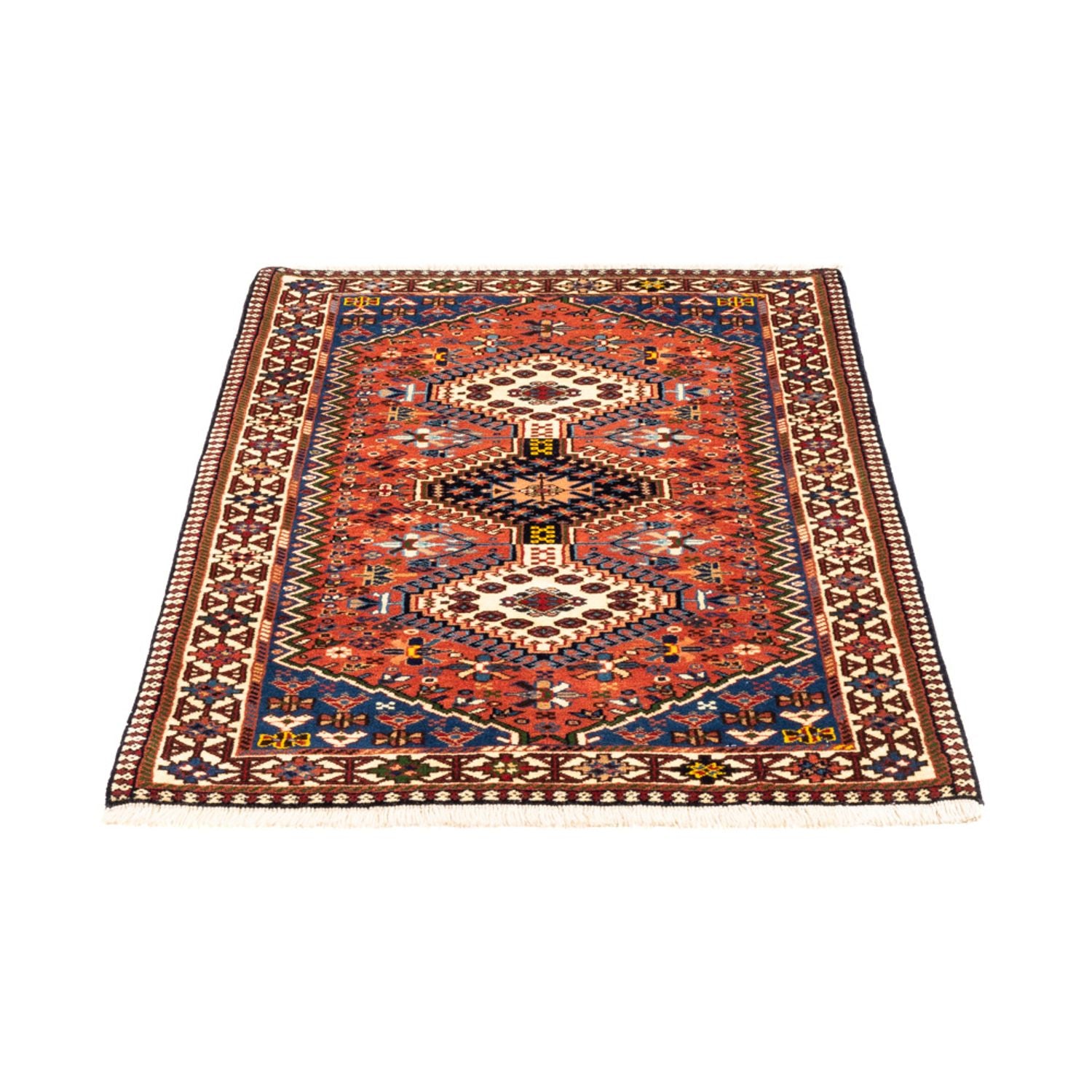 Tapis persan - Nomadic - 133 x 82 cm - rouge
