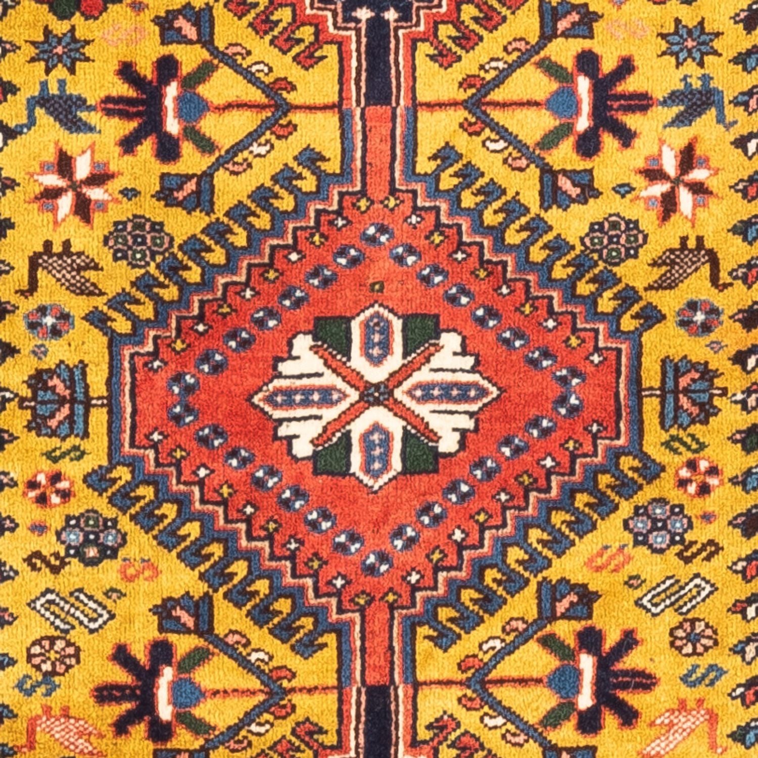 Tapis persan - Nomadic - 127 x 80 cm - jaune
