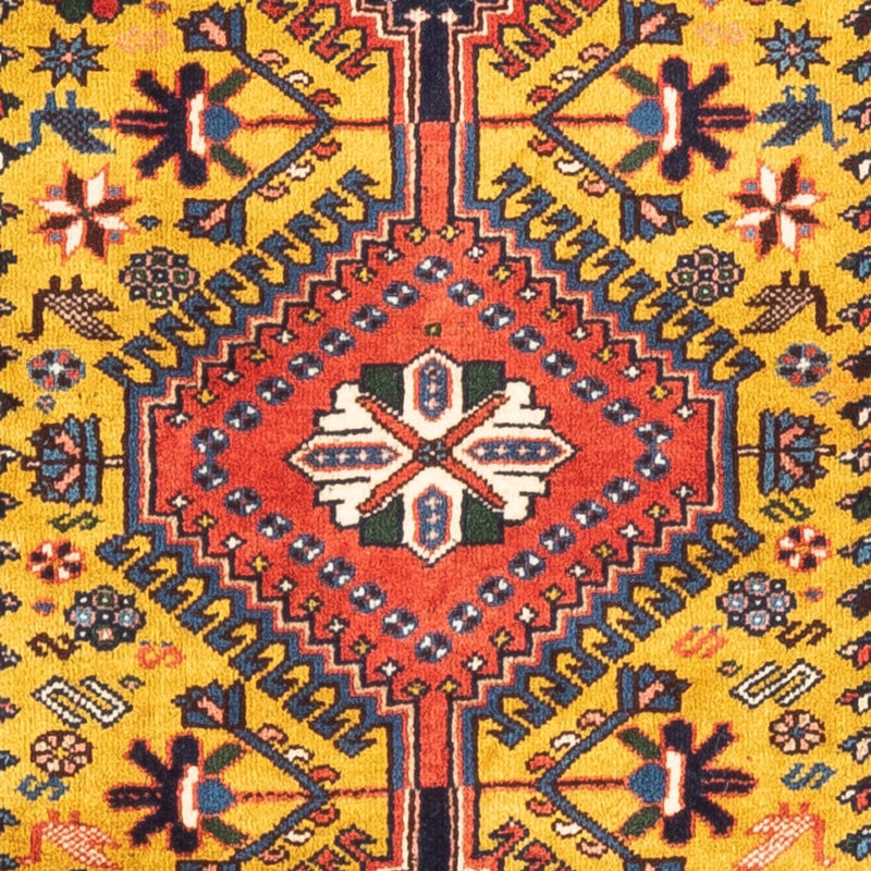 Tapis persan - Nomadic - 127 x 80 cm - jaune