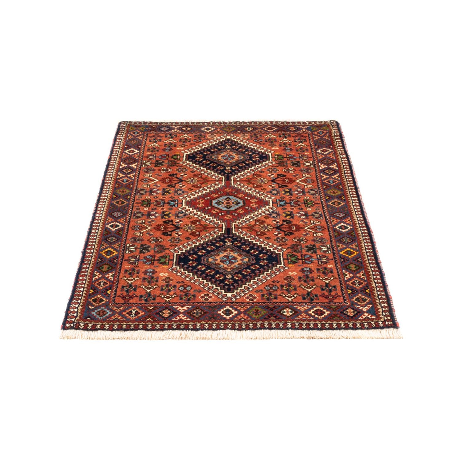 Tapis persan - Nomadic - 136 x 82 cm - rouge