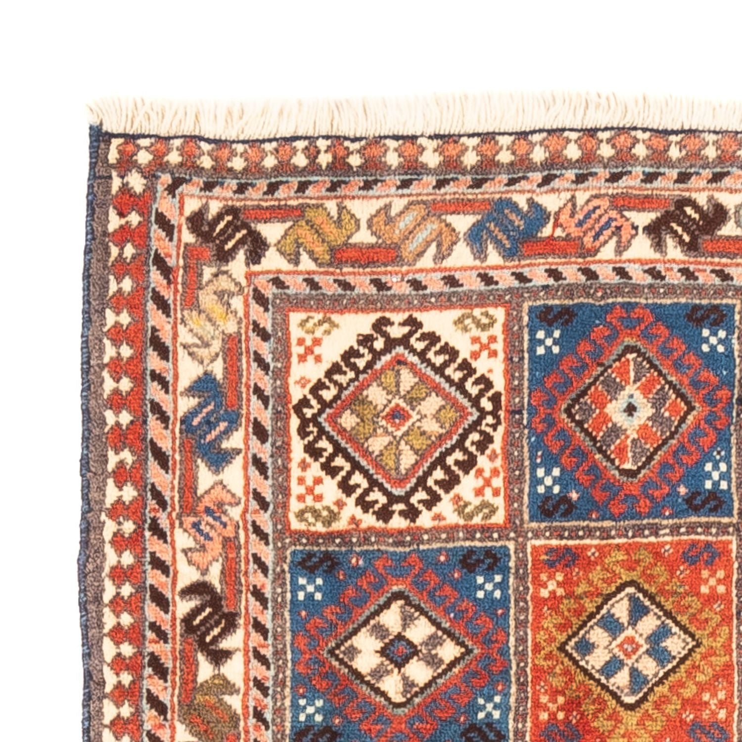 Tapis persan - Nomadic - 122 x 79 cm - multicolore