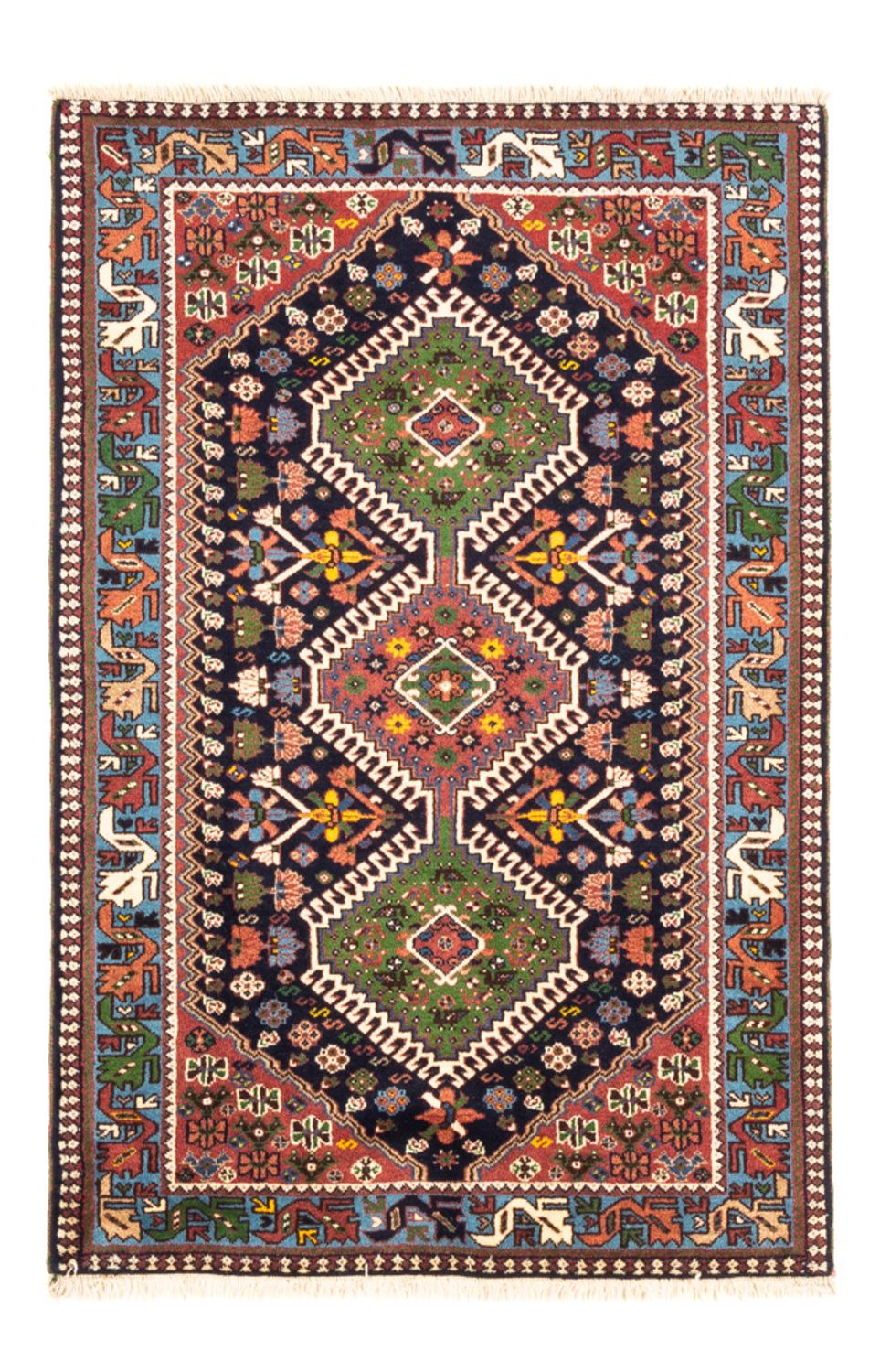 Perserteppich - Nomadic - 128 x 82 cm - grün