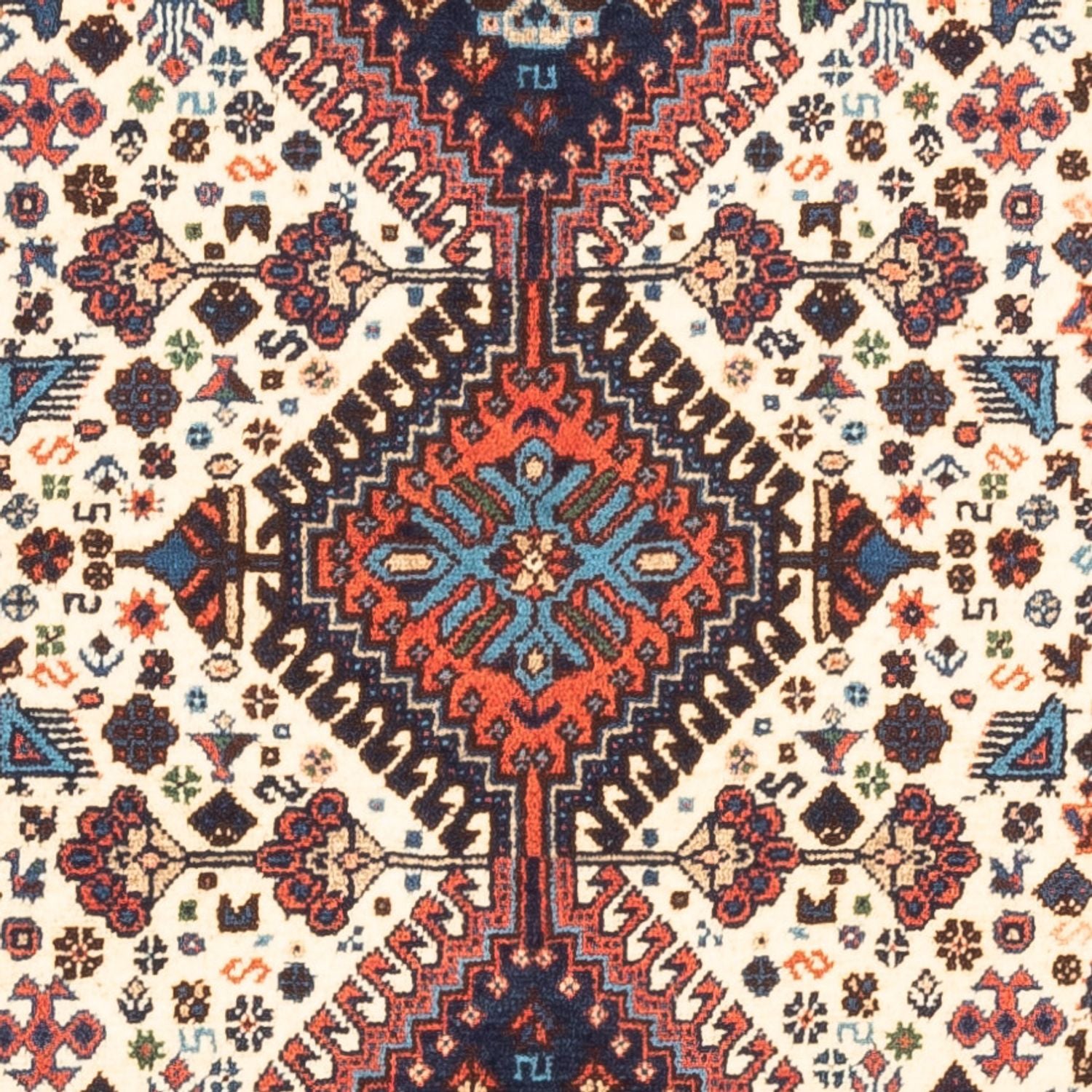 Tapis persan - Nomadic - 128 x 83 cm - crème