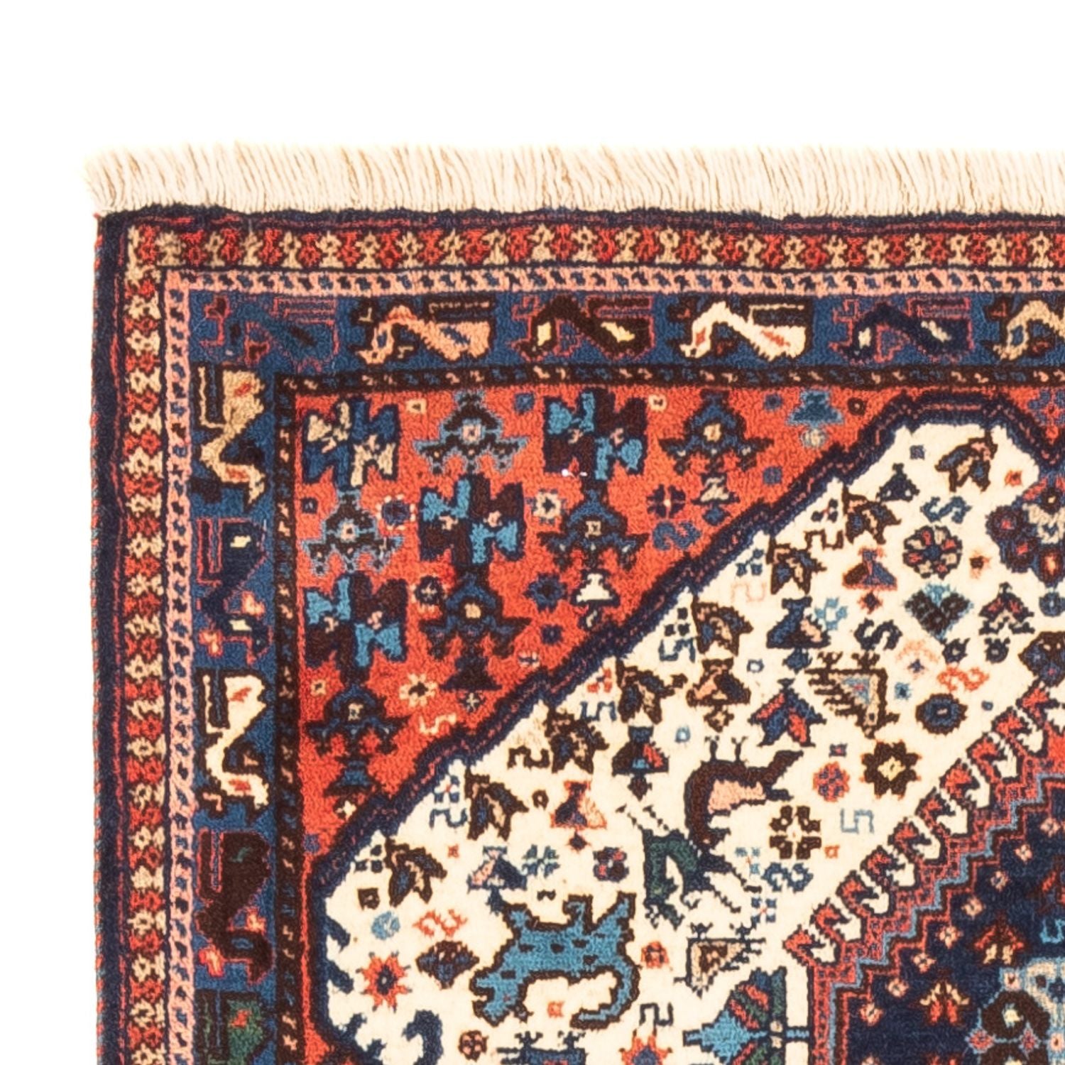 Tapis persan - Nomadic - 128 x 83 cm - crème