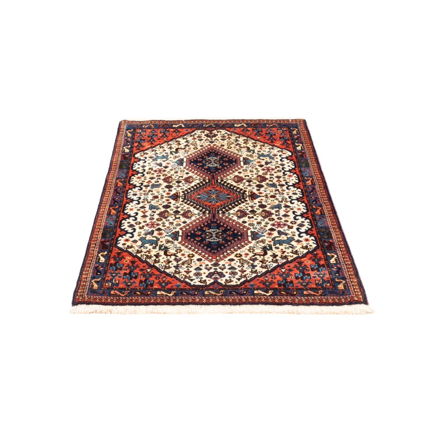 Tapis persan - Nomadic - 128 x 83 cm - crème