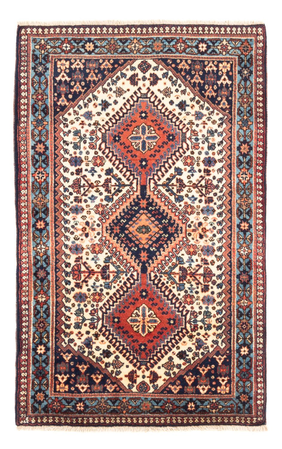 Tapis persan - Nomadic - 128 x 82 cm - crème