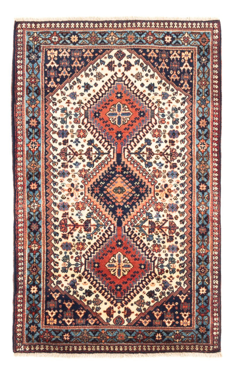 Tapis persan - Nomadic - 128 x 82 cm - crème