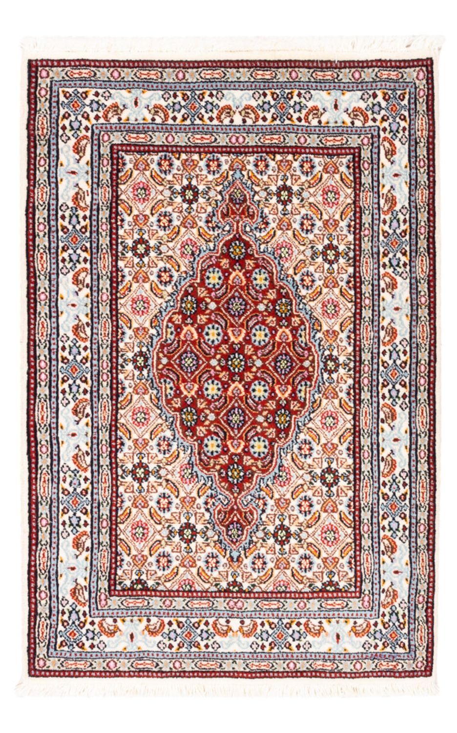 Tapis persan - Classique - Royal - 90 x 60 cm - rouge clair