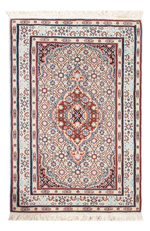 Tapis persan - Classique - Royal - 90 x 60 cm - rouge clair