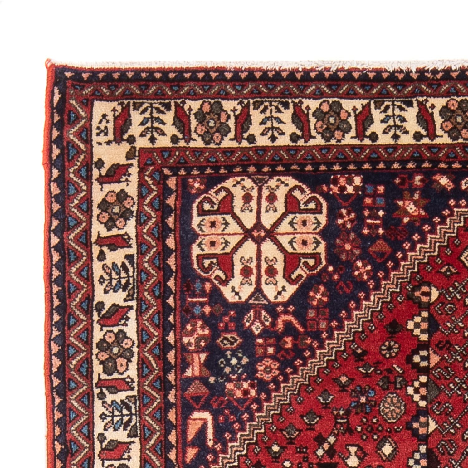 Tapis persan - Nomadic - 140 x 103 cm - rouge