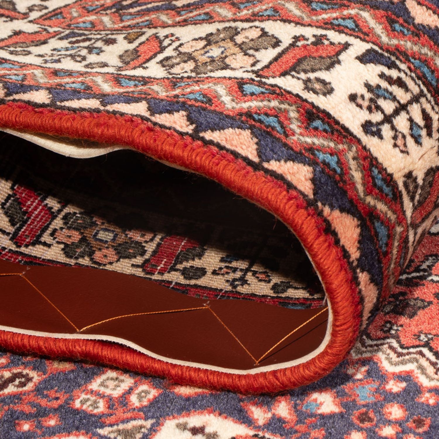 Tapis persan - Nomadic - 140 x 103 cm - rouge