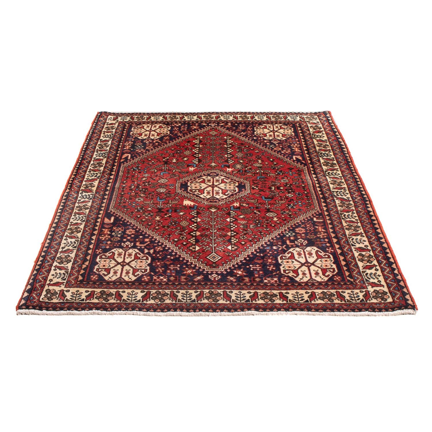 Tapis persan - Nomadic - 140 x 103 cm - rouge